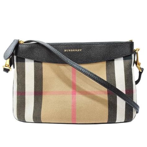 Burberry Peyton House Check Derby Coated Canvas Crossbody 